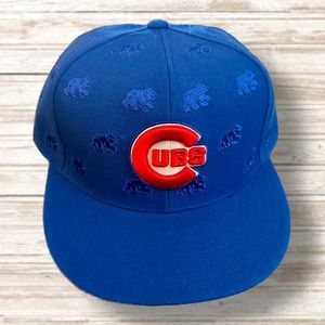 Cubs fitted flat bill hat size 7 1/4 Cooperstown Collection NWOT